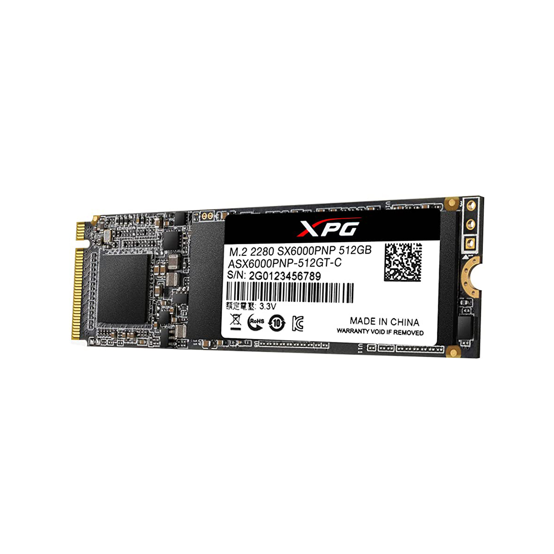 Твердотельный накопитель SSD ADATA XPG SX6000 Pro ASX6000PNP-512GT-C 512GB