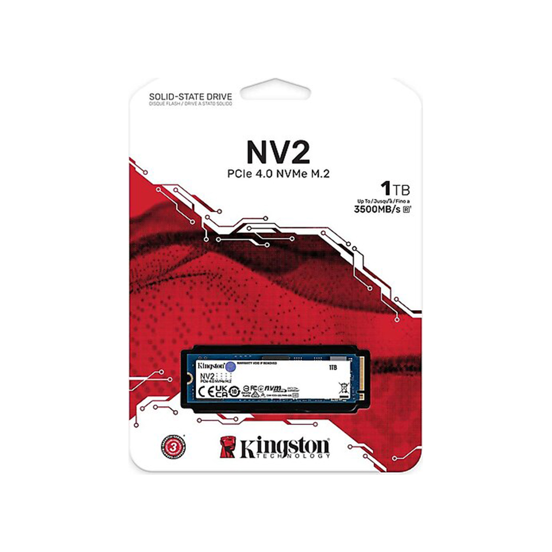 Твердотельный накопитель SSD Kingston NV2 SNV2S/1000G M.2 NVMe PCIe 4.0×4
