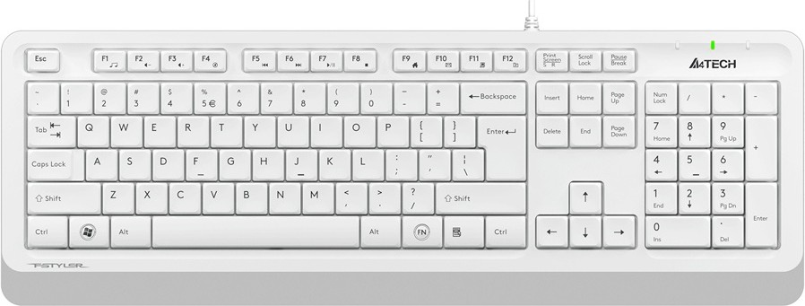 Клавиатура A4tech Fstyler FK-10 белый