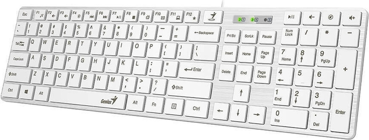 Клавиатура Genius SlimStar 126 белый