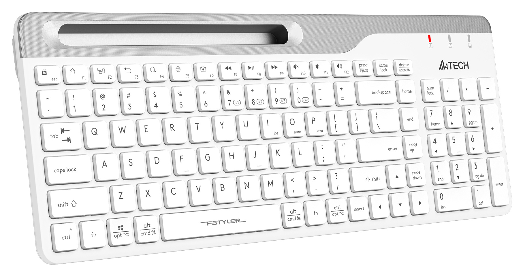Клавиатура A4Tech FBK25 белый