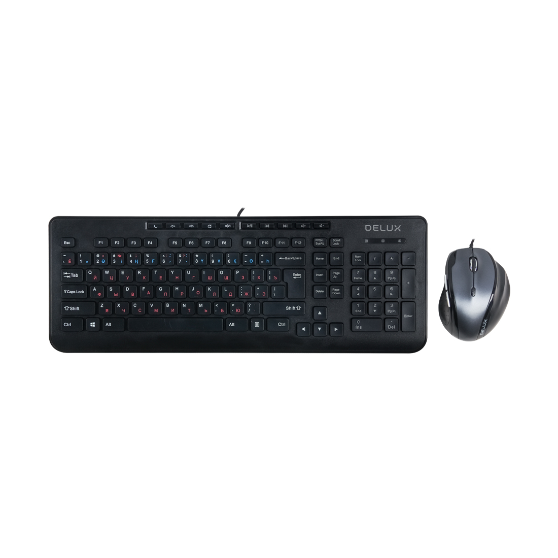 Клавиатура Delux DLD-6220OUB черный