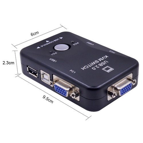 KVM-переключатель USB 2.0 A – USB 2.0 A