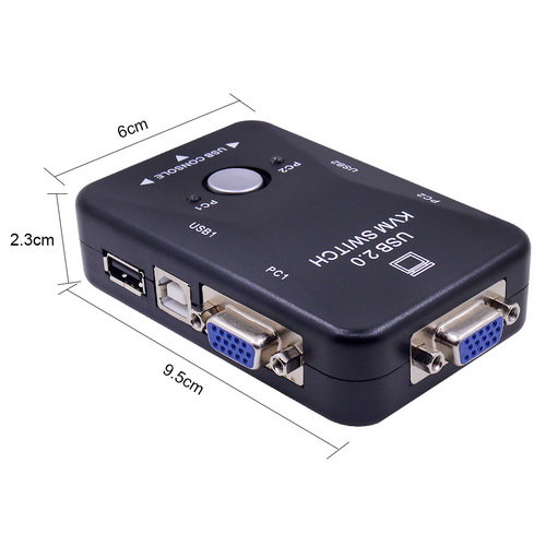 KVM-переключатель USB 2.0 A – USB 2.0 A