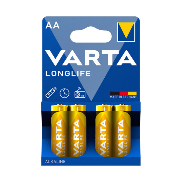 Батарейка VARTA Longlife Power Mignon 1.5V - LR6/AA 4 шт в блистере