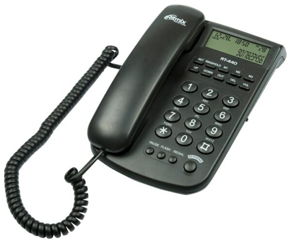 Проводной телефон Ritmix RT-440 черный