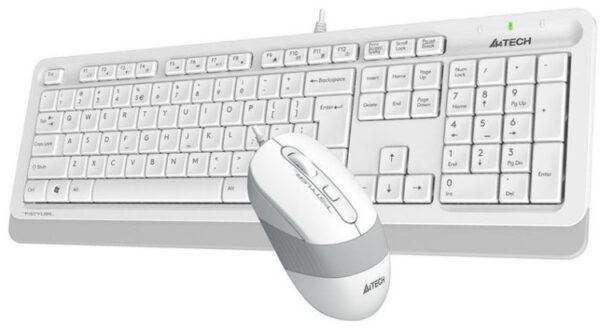 Клавиатура A4Tech Fstyler F1010 белый + мышь