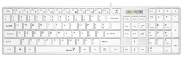 Клавиатура Genius SlimStar 126 белый